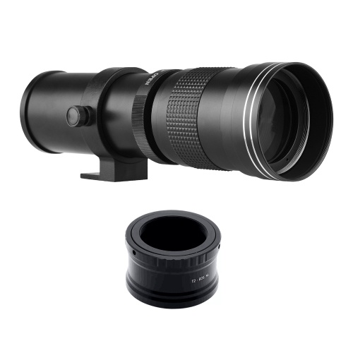 Image of ID 1299281939 Camera MF Super Telephoto Zoom Lens F/83-16 420-800mm T2 Mount with M-mount Adapter Ring 1/4 Thread