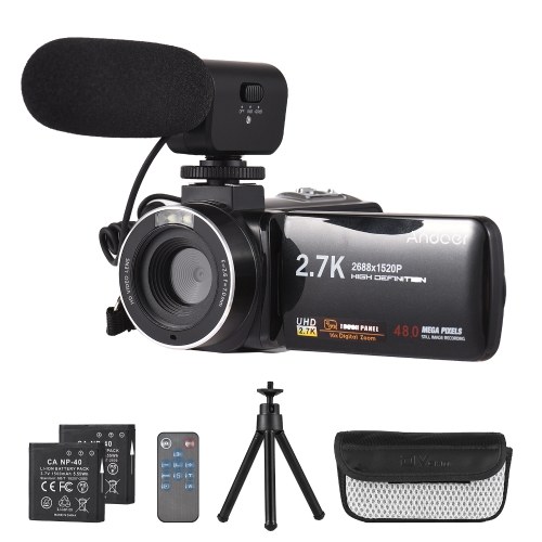 Image of ID 1299282220 Andoer 27K Digital Video Camera Camcorder DV Recorder 48MP 16X Digital Zoom 30 Inch IPS Touch Panel