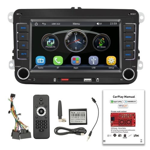Image of ID 1299282690 7 Inch Car Stereo MP5 Player Touchcreen BT AM/FM Radio Receiver with Android Auto Carplay