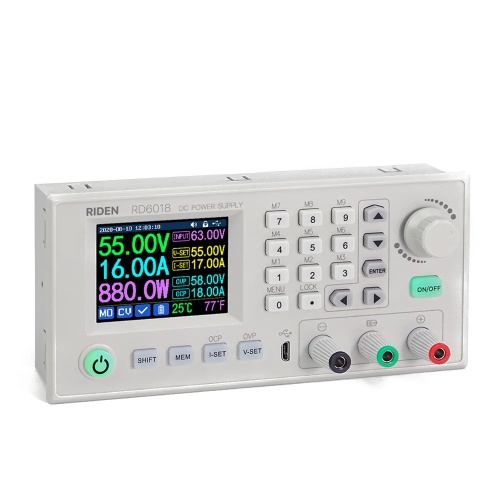 Image of ID 1299282797 RD6018 18A Constant-Voltage and Constant-Current Direct-current Power-Supply Module Keypad PC Software Wifi Phone App Control with Firmware Update Function