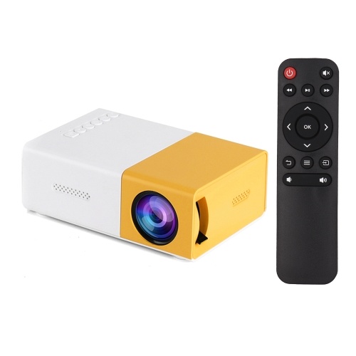 Image of ID 1300837649 Mini LED Projector Supports 720P / 1080P Portable Video Projector with Built-in Speaker & Remote Control Support HD / AV / USB / Audio 35mm Interface for Home Theater Entertainment