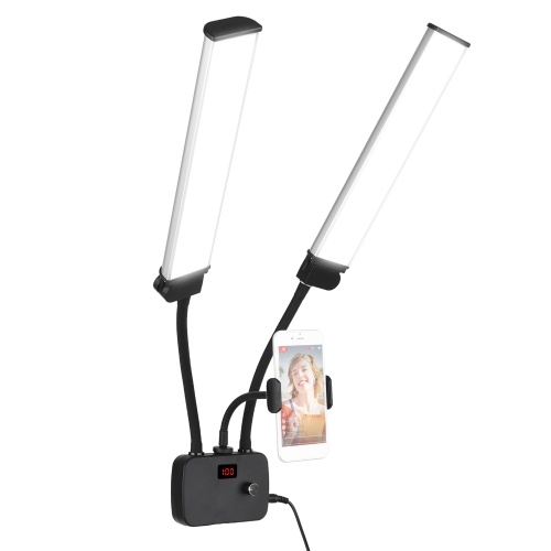 Image of ID 1300838944 Flexible Double Arms LED Fill Light Bi-color Dimmable Beauty LED Video Lights