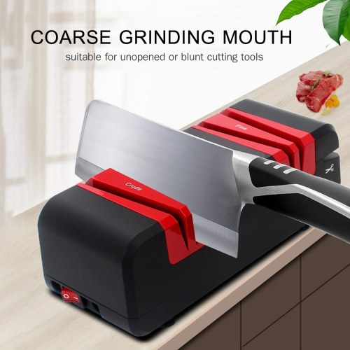 Image of ID 1300840985 Professional Electric Knife Sharpener Multifunctional Automatic Cut Sharpeners with 15-Degree Bevel Crude and Fine Grooves