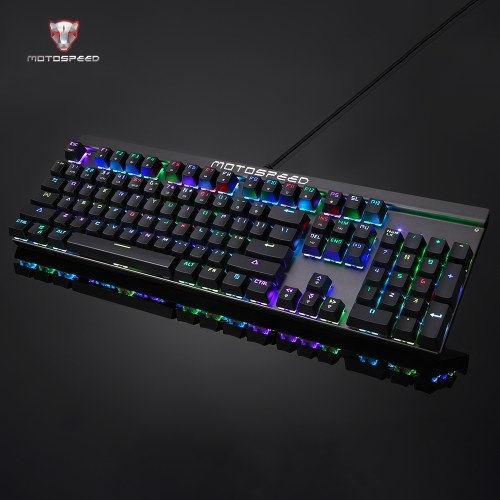 Image of ID 1300845973 Motospeed V20 Wired Optical USB Gaming Mouse + CK103 104 Key NKRO USB Wired RGB Backlit Mechanical Gaming Keyboard + Non-Slip Rubber Computer Gaming Mouse Pad