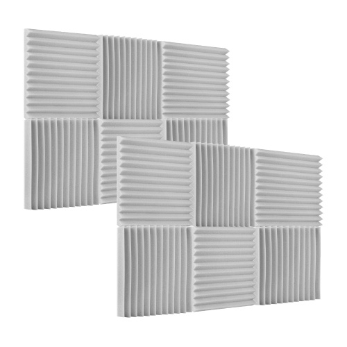 Image of ID 1300847547 12pcs/pack Studio Acoustic Foams Sound Insulation Foam Sound Absorbing Panels Soundproof Sponge 30 * 30 * 25cm/ 12 * 12 * 1in