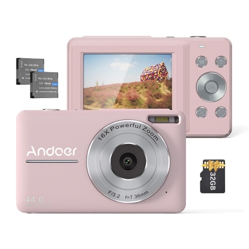 Image of ID 1300852314 Andoer 1080P Digital Camera Video Camcorder 44MP Auto Focus 25 IPS Screen 16X Digital Zoom