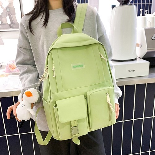 Image of ID 1300852562 4 Pcs Canvas Backpack Combo Set Casual School Bag Laptop Backpacks