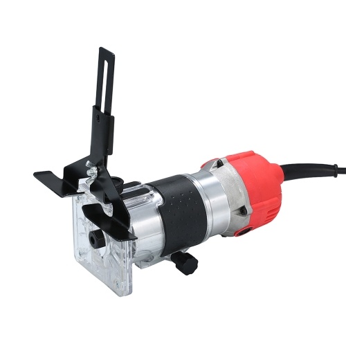 Image of ID 1300853090 110V 800W Trim Router 30000r/min with Transparent Base Edge Guide Wood Laminate Electric Trimmer Woodworking Trimming Slotting Tool