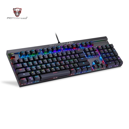 Image of ID 1300853736 Motospeed V20 Wired Optical USB Gaming Mouse + CK103 104 Key NKRO USB Wired RGB Backlit Mechanical Gaming Keyboard + Non-Slip Rubber Computer Gaming Mouse Pad