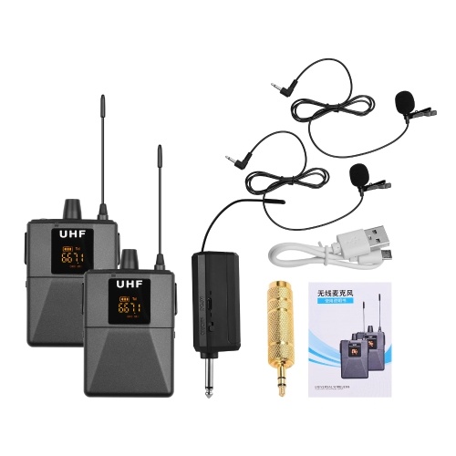 Image of ID 1300857949 UHF Wireless Microphone System with Microphone Body-pack Transmitter and Receiver