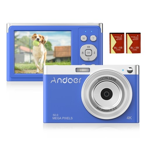 Image of ID 1300859425 Andoer Compact 4K Digital Camera Video Camcorder 50MP 288Inch IPS Screen