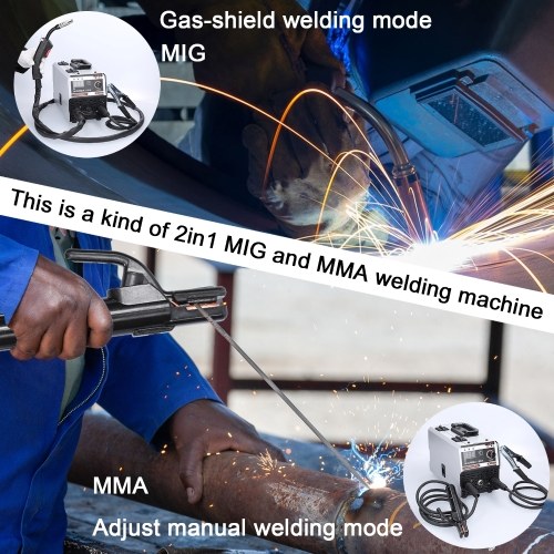 Image of ID 1309827836 2in1 MIG MMA Welders Carbon Dioxide Gases-Shielded and Manual Welding Multipurpose IGBT Direct Current Inverter Welders Built-In Wire Feeding Mechanism