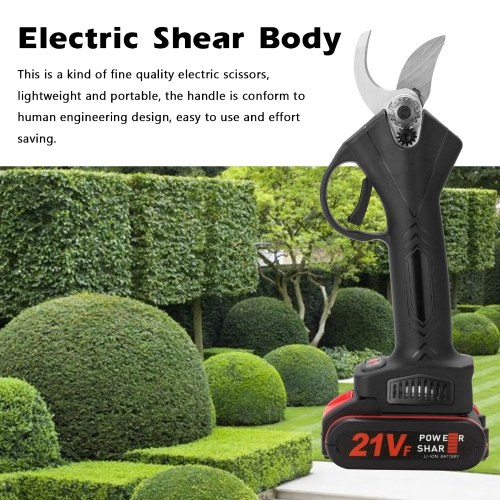 Image of ID 1309828118 21V Cordless Electric Pruner Pruning Shear Efficient Fruit Tree Bonsai Pruning Branches Cutter Landscaping Tool