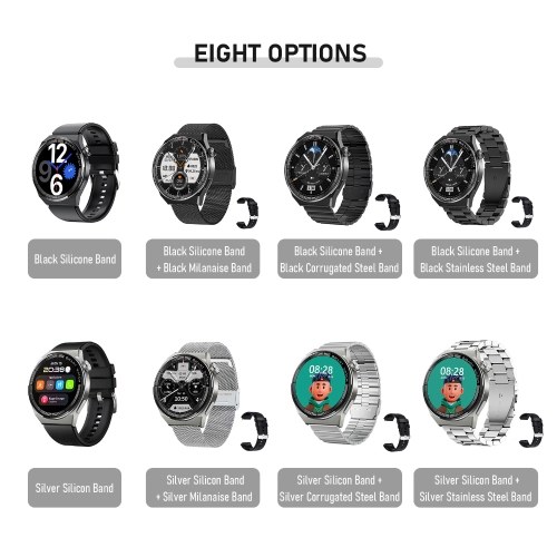 Image of ID 1309828339 ST5 MAX 145'' Smartwatch Intelligent IP67Watch with BT50 Waterproof Fitness Tracker Multifunctional Watch MP3 Music Watch Compatible for Android iOS