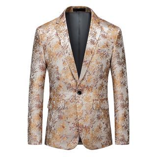Image of ID 1312315378 Floral Print One-Button Blazer