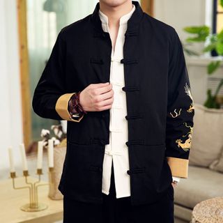 Image of ID 1312334234 Traditional Chinese Embroidered Button-Up Jacket
