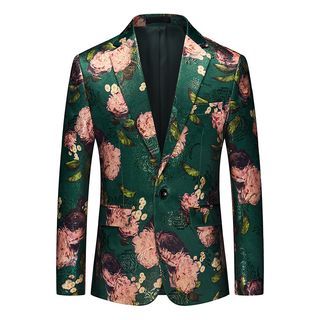 Image of ID 1312534039 Floral Single-Button Blazer