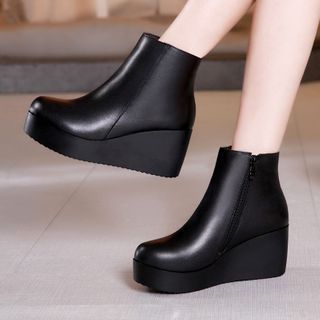 Image of ID 1312709445 Platform Wedge Ankle Boots