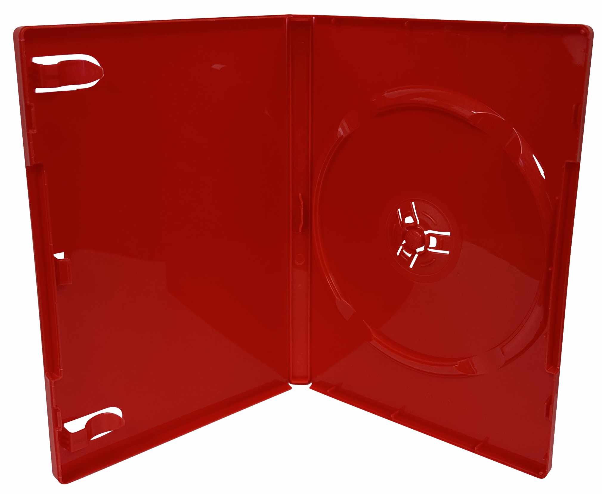 Image of ID 1316791882 100 STANDARD Solid Glossy Red Color Single DVD Cases
