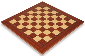 Image of ID 1318549585 Mahogany & Maple Deluxe Chess Board - 2" Squares