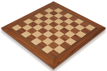 Image of ID 1318549607 Walnut & Maple Deluxe Chess Board - 2375" Squares