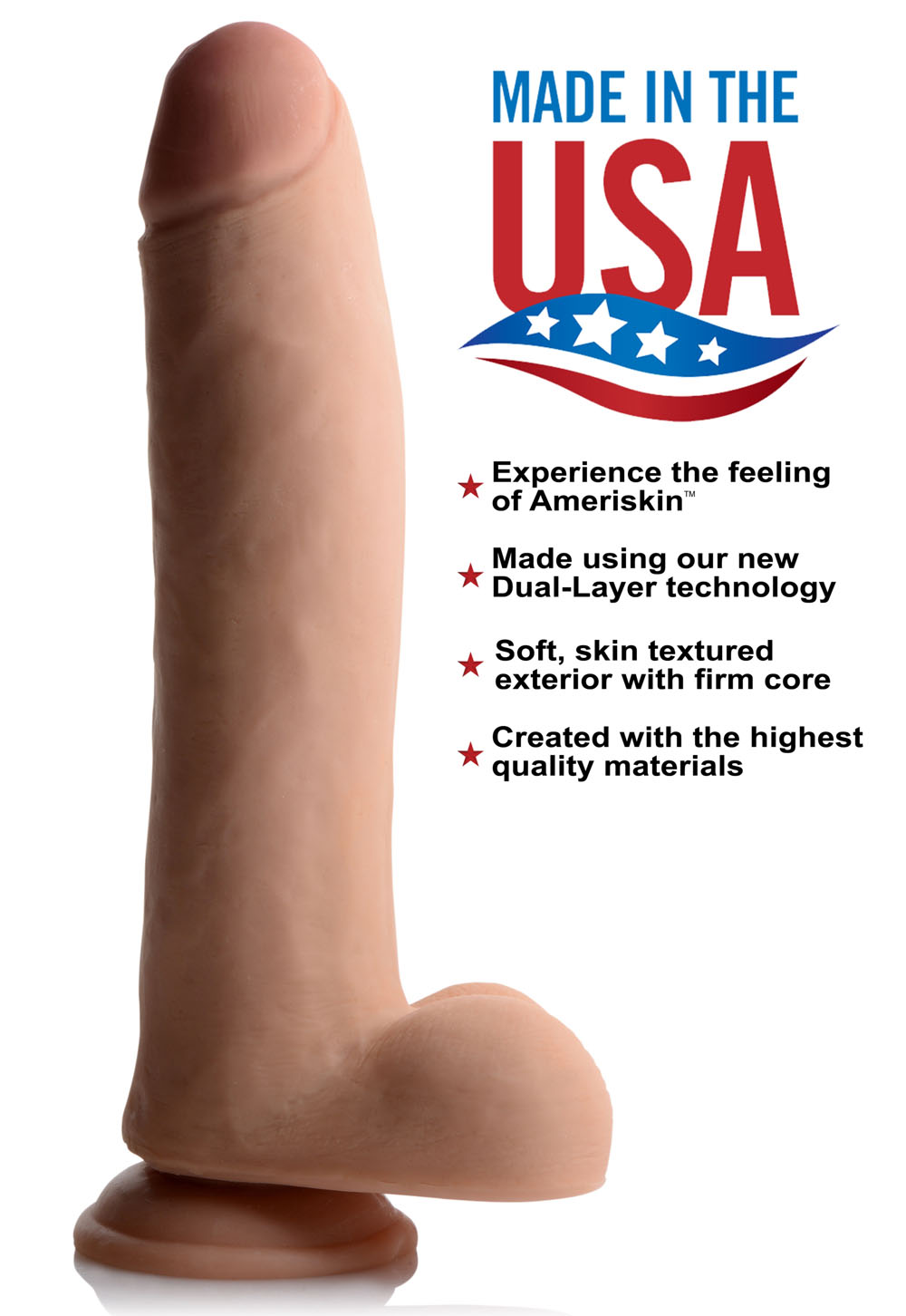 Image of ID 1334484323 Usa Cocks 11 Inch Ultra Real Dual Layer Dildo