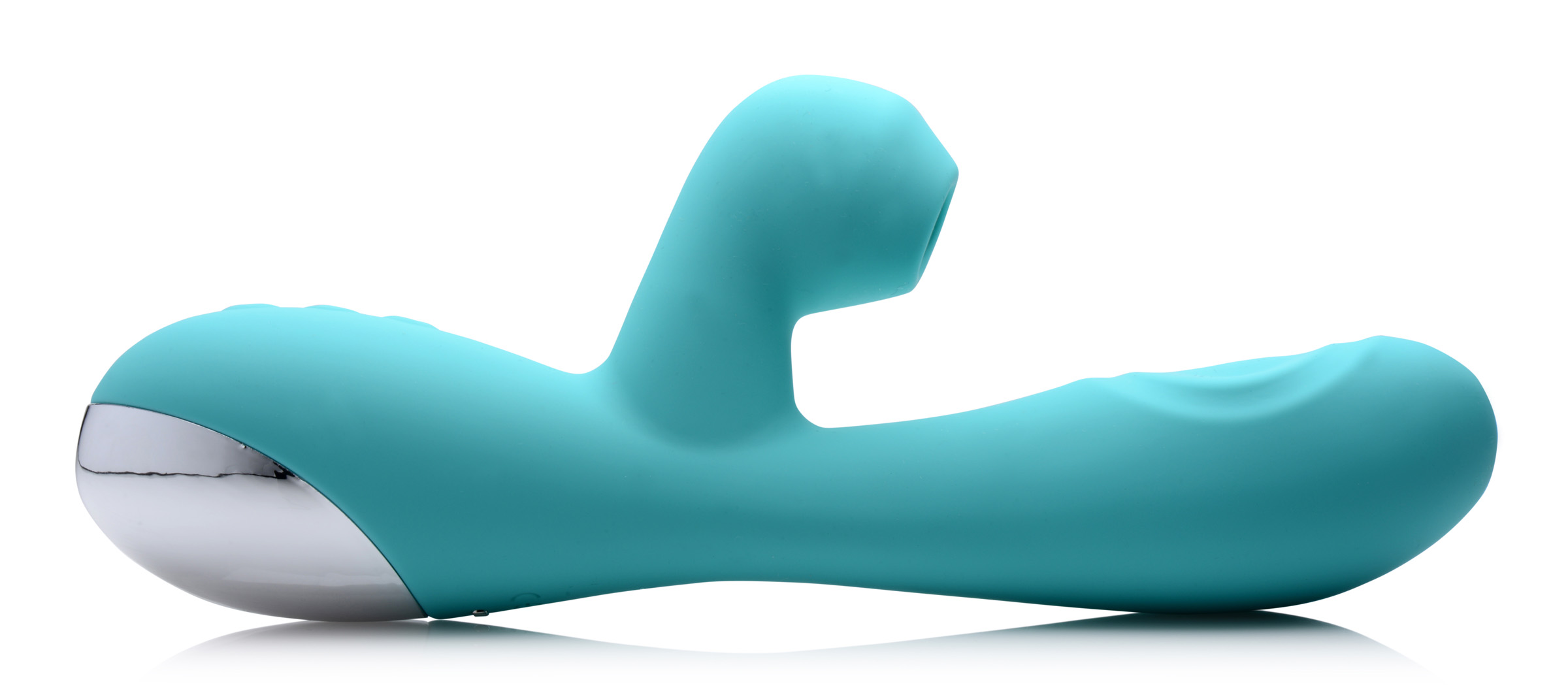 Image of ID 1334487767 Shegasm 5 Star 10x Silicone Suction & Pulsing Rabbit - Teal