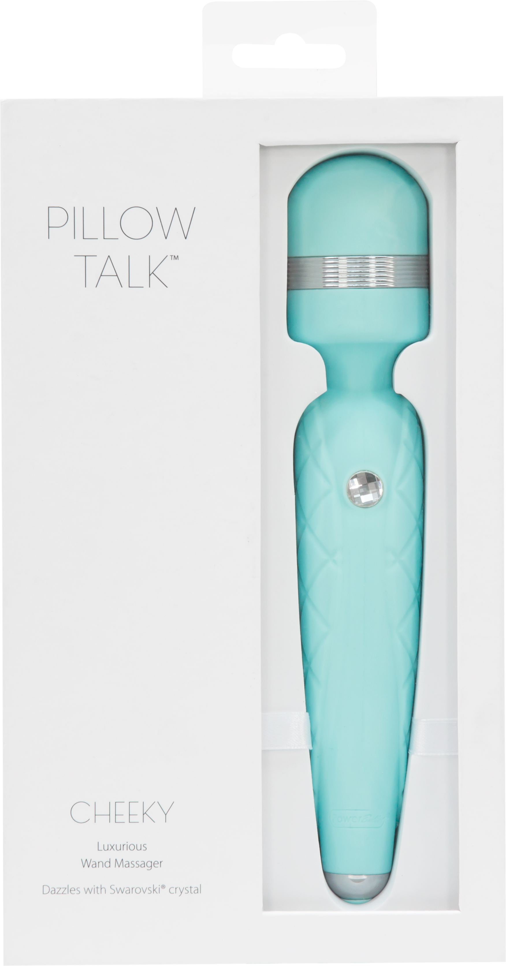 Image of ID 1334488704 Pillow Talk Cheeky Wand With Swarovski Crystal - Teal