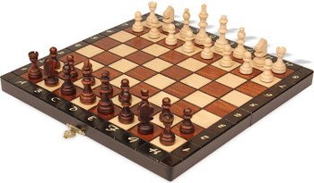 Image of ID 1335601685 Small Magnet Folding Chess Set - Brown