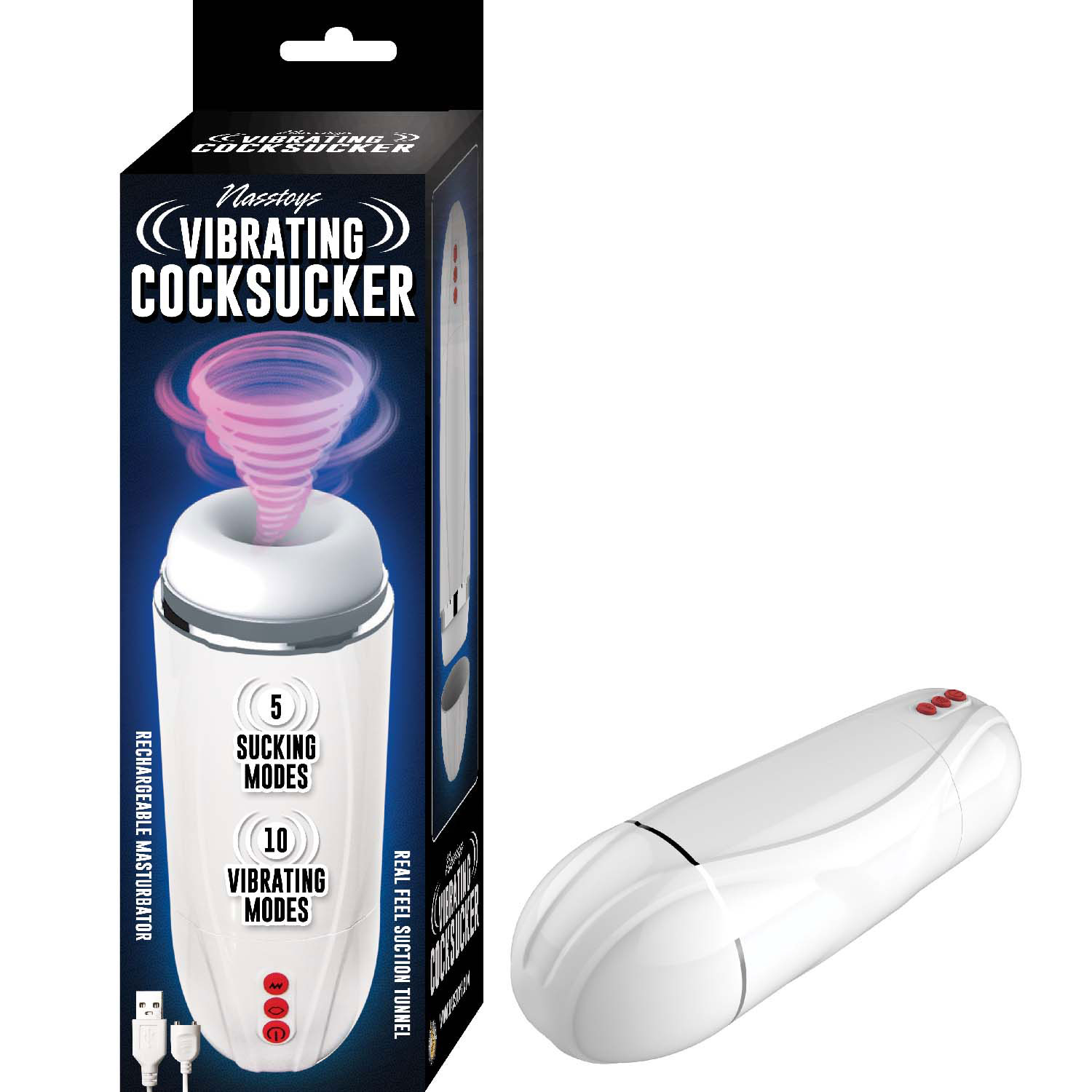 Image of ID 1347770079 Vibrating Cocksucker - White