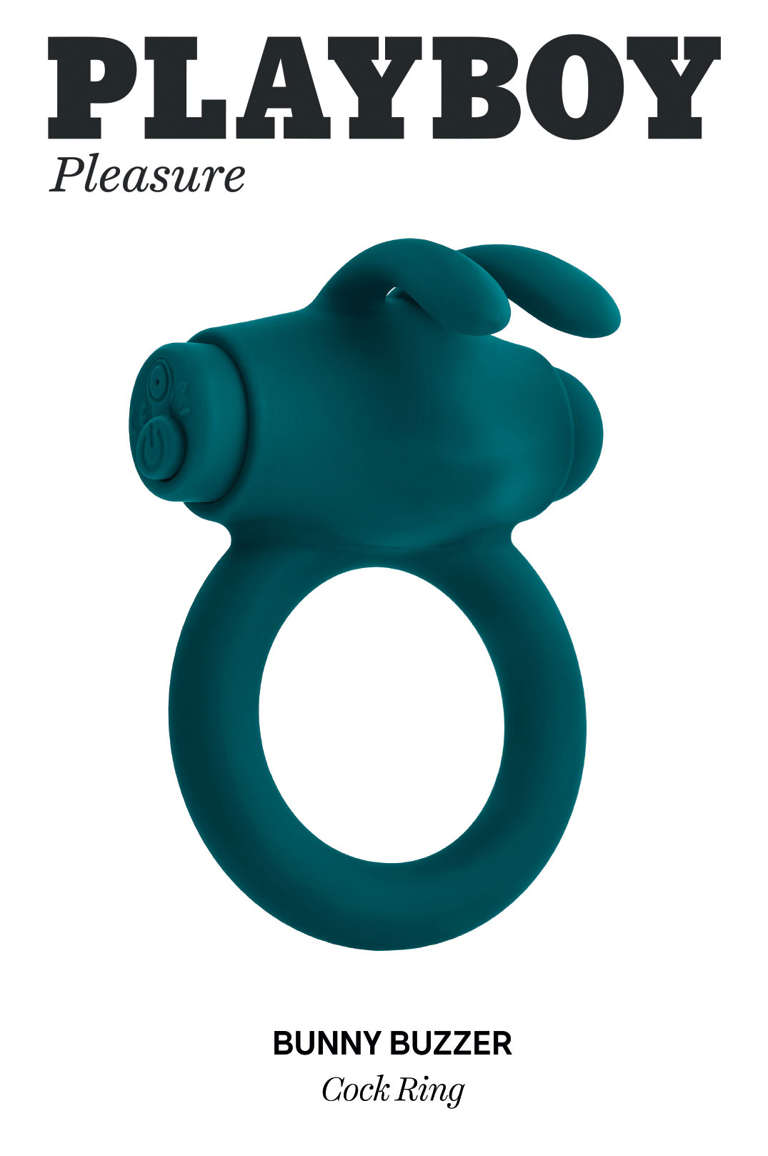 Image of ID 1347770554 Playboy Pleasure - Bunny Buzzer - Cock Ring - Deep Teal