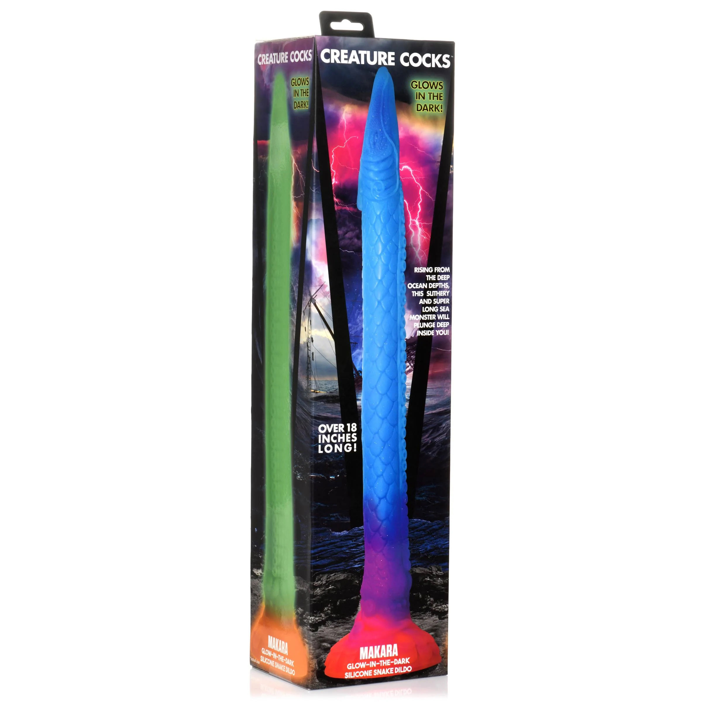 Image of ID 1347770632 Makara Glow-in-the-Dark Silicone Snake Dildo