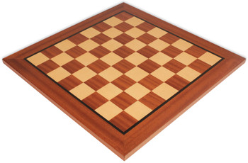 Image of ID 1352753724 Classic Mahogany & Maple Chess Board - 15" Squares