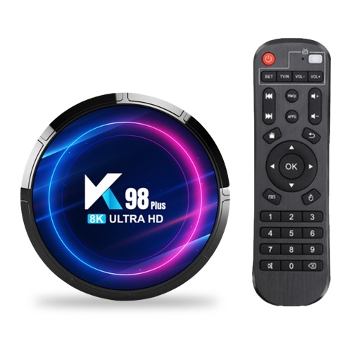 Image of ID 1352894171 K98 PLUS Android 130 Smart TV Box RK3528 Quad-core UHD 4K Media Player H265 8K Decoding HDR10+ 24G/5G WiFi6 BT50 2GB+16GB with Remote Control LED Display