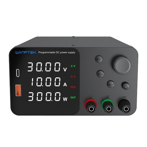 Image of ID 1352894227 WANPTEK Variable DC Power Supply 120V 3A Bench Power Supply with 4-Digits LED Display Adjustable Switching Power Supply with Encoder Adjustment Knob Output Enable/Disable Button