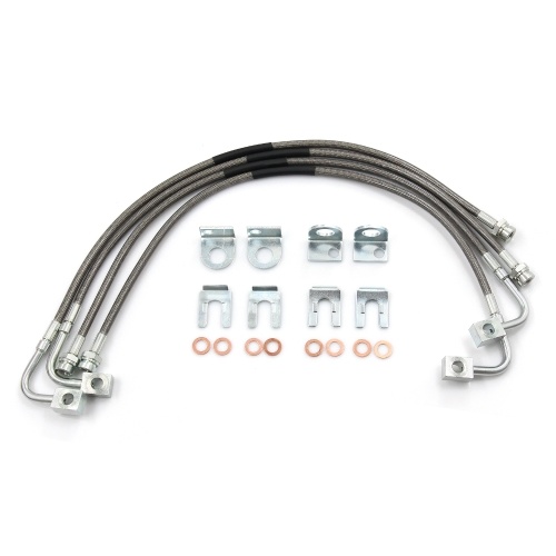 Image of ID 1352894548 Stainless Brake Lines Replacement for Jeep Wrangler JK 2007-2018 - 89716