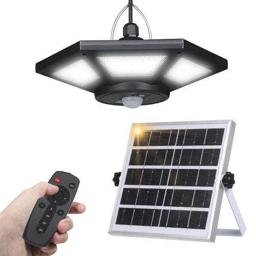 Image of ID 1352894898 180LEDs Garage Light Solar Powered Pendants Lamp Motion Sensor Light Outdoor with Remote Controller
