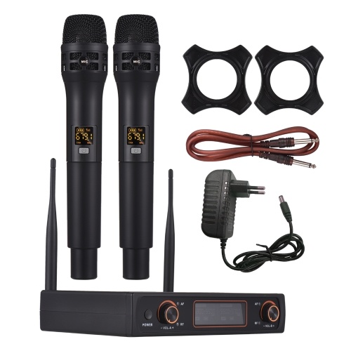 Image of ID 1352894926 Professional 16 Channels UHF Wireless Handheld Microphone System 2 Microphones 1 Receiver