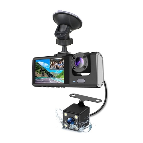 Image of ID 1352895247 Dash Cam Front and Rear Inside 3 Cameras 1080P+720P+480p