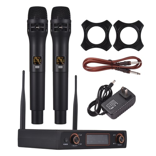 Image of ID 1352895459 Professional 16 Channels UHF Wireless Handheld Microphone System 2 Microphones 1 Receiver