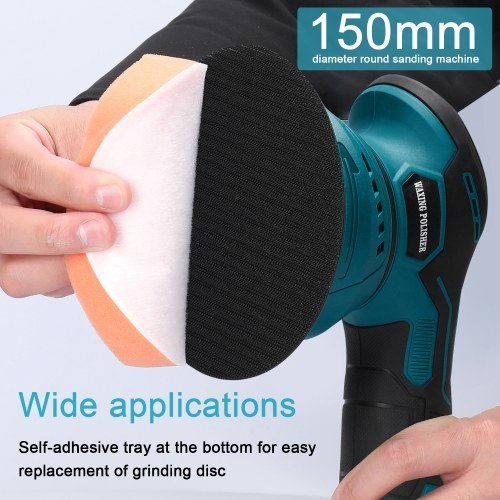 Image of ID 1352895567 6inch Cordless Eccentric Car Polisher 8 Gears of Speeds Adjustable Electric Auto Polishing Machine Multifunctional Metal Waxing Wood Grinding Rust Removal Machine