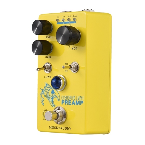 Image of ID 1352895954 MOSKYAudio Distortion/Overdrive/Preamp Guitar Effect Pedal - LM741 PREAMP