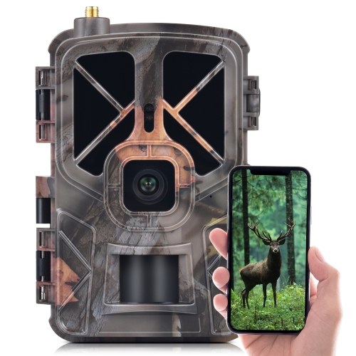 Image of ID 1352895986 24" TFT Color Screen 4G/LTE Hunting Camera Wireless 30MP Trail and Game Camera Outdoor Infrared Night Vision Wildlife Animal Scouting Farm Security Camera