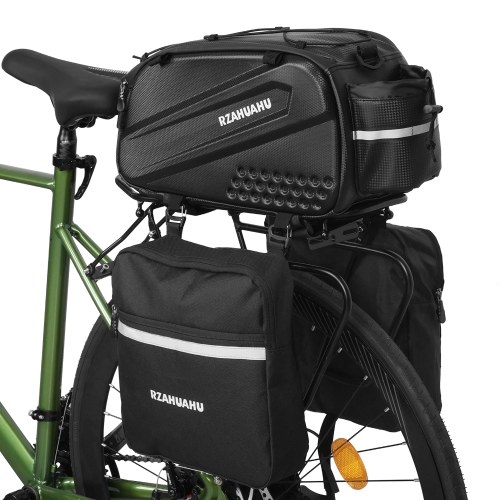 Image of ID 1352896316 Bike Rear Seat Bag Bicycle Trunk Bag Waterproof Bike Carrier Backseat Bag with Side Bag