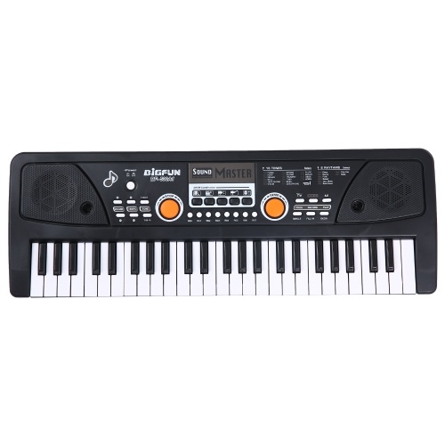 Image of ID 1352896357 BIGFUN 49 Keys USB Electronic Organ Kids Electric Piano with Microphone Black Digital Music Electronic Keyboard