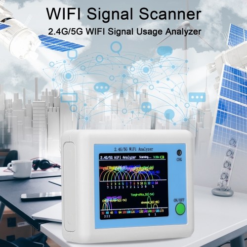 Image of ID 1352896837 WIFI Signal Scanner 24G/5G WIFI Signal Usage Analyzer Router Management Assistant with 24inch Color Display