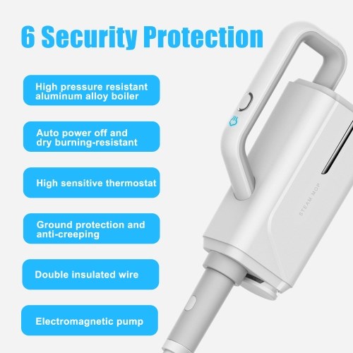 Image of ID 1352897380 Household Steam Mop Detachable Steam Cleanerr with 370ml Water Tank 2-Level Steam  3 Cleaning Brush for Window Floor Kitchen Cleaning