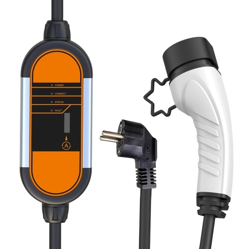 Image of ID 1352897437 Portable Aluminum Alloy EV Charger with Extension Cord Overvoltage Protection Carry Bag