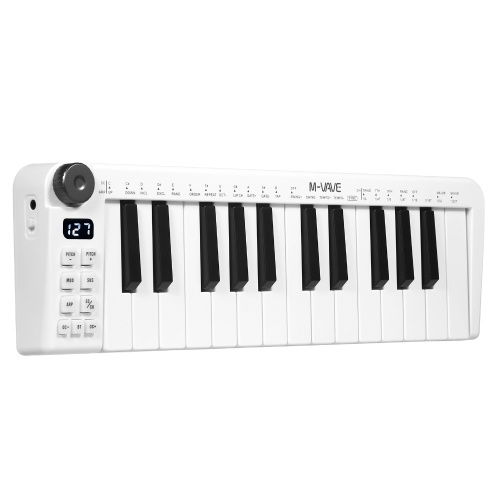 Image of ID 1352897504 M-VAVE SMK-25mini MIDI Keyboard Rechargeable 25-Key MIDI Control Keyboard