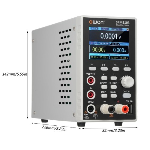 Image of ID 1352898090 OWON SPM3103 Programmable Lab Power Supply (0-30V 0-10A) 300W Bench DC Power Supply with Multimeter Regulated Power Supply with 28 inch LCD Display and Output Enable/Disable Button Single Channel Output